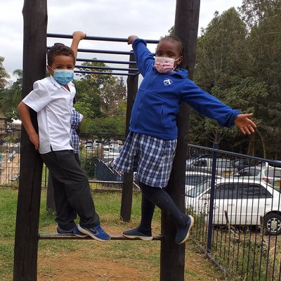 Keena and Gabrielle on the monkey bars.jpg