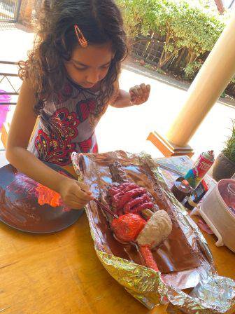 Maleena creating the digestive system- project .jpg